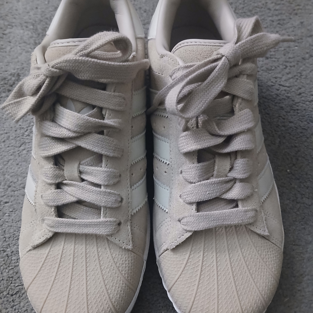 adidas Women's Sneakers in Beige and White